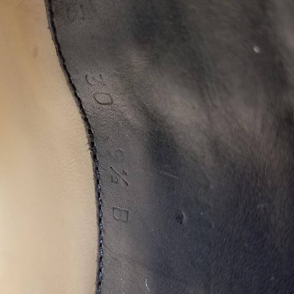 Salvatore Ferragamo Black Leather Knee High Boots - Picture 5 of 11